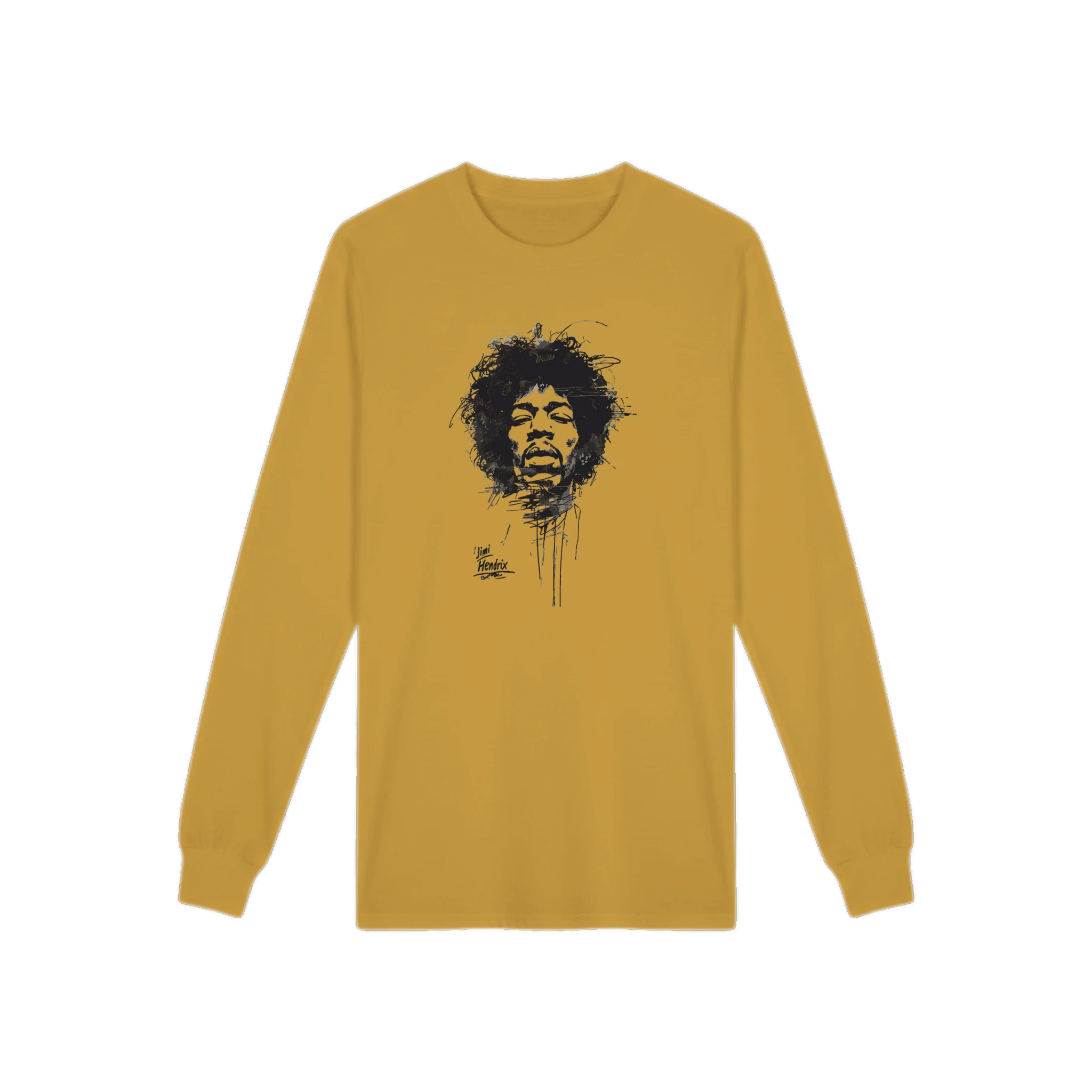 Crewneck Long Sleeve T-Shirt Premium Heavyweight Unisex Hendrix