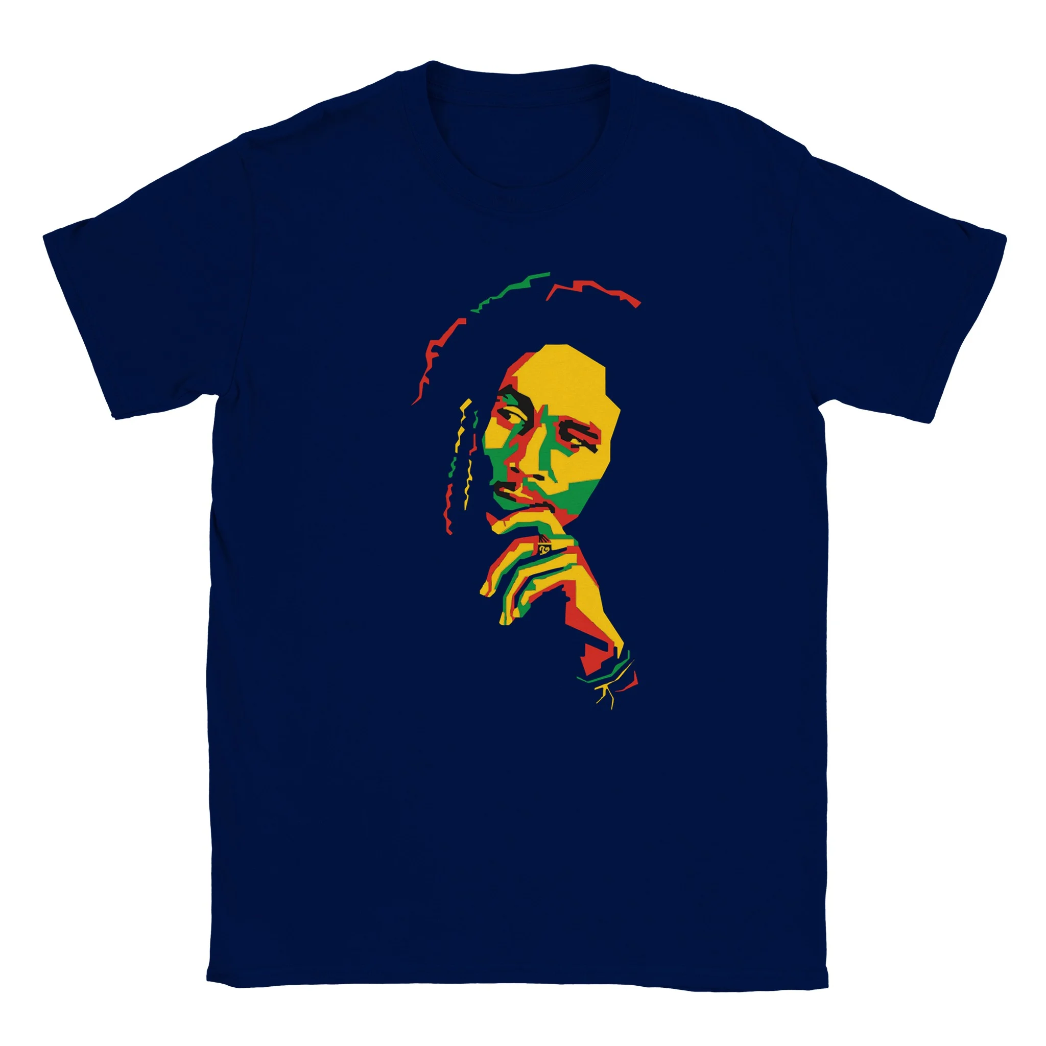 Crewneck T-shirt Premium Bob Marley Unisex Classic Cotton Comfort